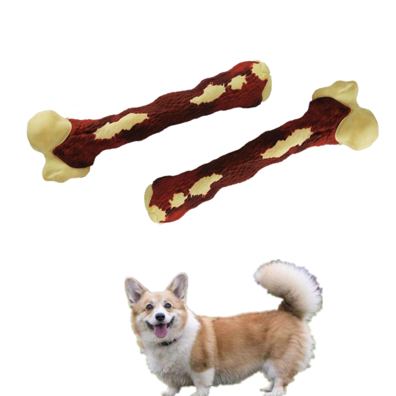 Csont alakú fogak tisztítása Tartós gumi kutya Pet Chew Toy